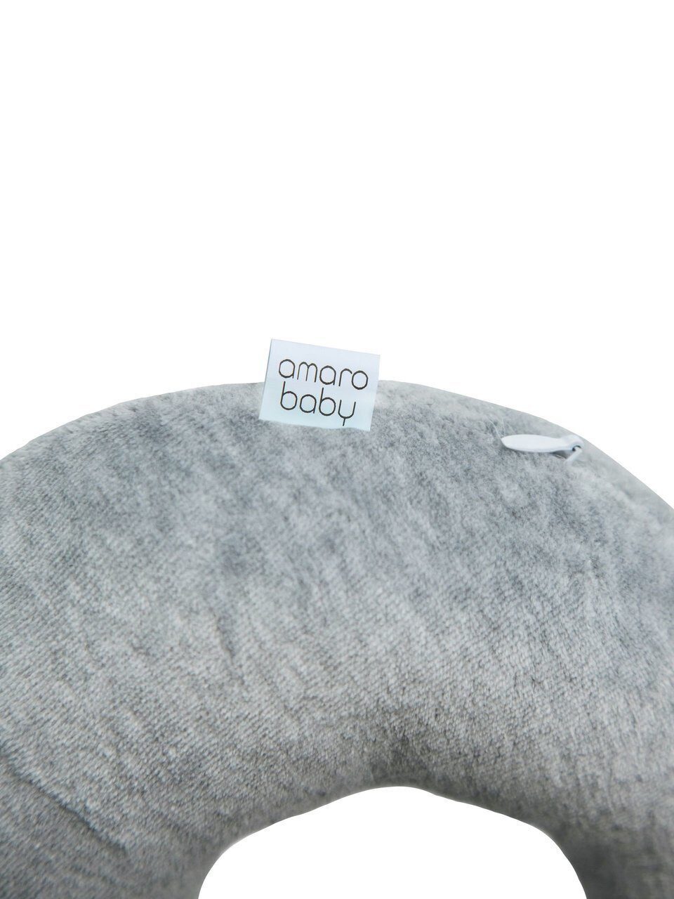 Подушка для шеи AmaroBaby Soft Bagel серый