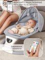 Электронные качели детские Amarobaby Teddy swing, серый