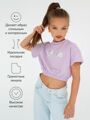Топ для девочки на резинке Amarobaby Shine, сиреневый, размер 152