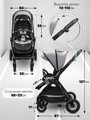 Прогулочная коляска с реверсивным блоком Amarobaby, Somnium, серый