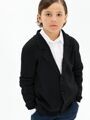 Пиджак Amarobaby Pure Love School, вязаный, черный, размер 134-140