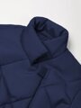 Пальто стёганое для девочек AmaroBaby TRENDY, синий, 134-140