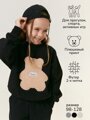 Костюм детский с принтом мишки Amarobaby TEDDY, цвет черный, размер 116