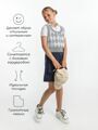 Жилет детский в ромбик Amarobaby KNIT Romb, серый/белый, размер 140