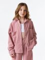 Рубашка детская вельветовая Amarobaby VELVET, цвет розовый