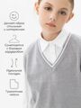 Жилет Amarobaby Pure Love School New, вязаный, серый, размер 140-146