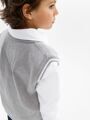 Жилет Amarobaby Pure Love School New, вязаный, серый, размер 140-146