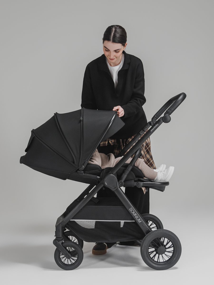 Прогулочная коляска с реверсивным блоком Amarobaby, Somnium, серый