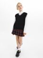 Жилет Amarobaby Pure Love School New, вязаный, черный, размер 128-134