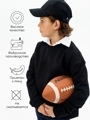 Свитшот детский Amarobaby Study Hip, черный, размер 146